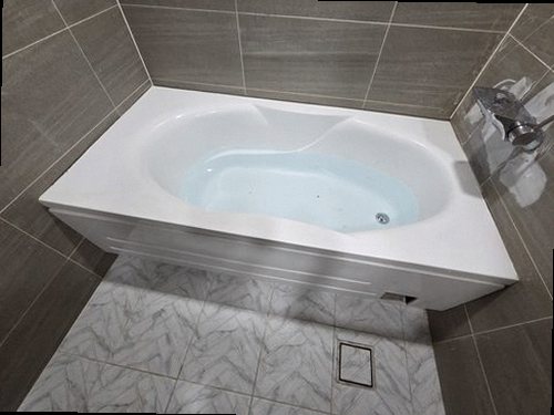 일산동구 누수탐지 욕실 천장 누수 흔적과 현장 보양 작업