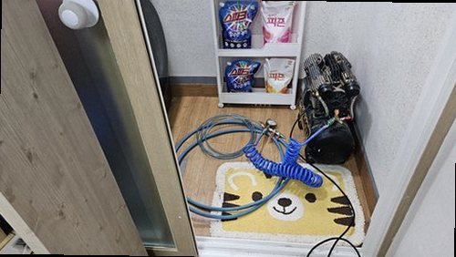 남동구 누수탐지 베란다 천장 물자국과 누수 피해 현장