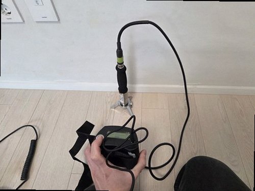 파주 누수탐지 압력 검사와 누수 위치 확인 장비가 놓인 현장