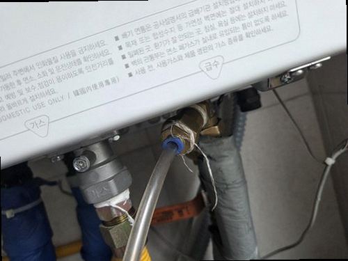 수정구 누수탐지 수도계량기 별침과 배관 점검 모습