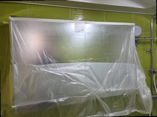충남 누수탐지 청양군 청양읍 상가 2층 화장실 벽 시공 후기 사진