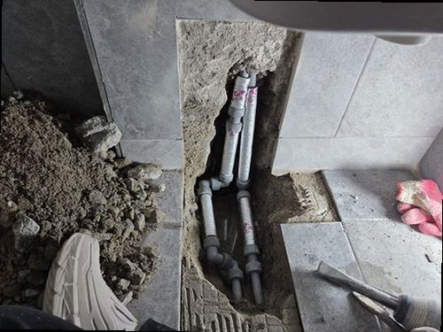 안산 누수탐지 사동 아파트 10층 세탁실 벽면 시공 후기 사진